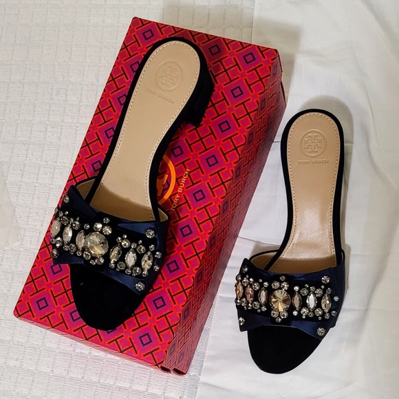 TORY BURCH Valentina Bow Slide *NEW* - Picture 3 of 6